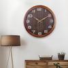Household Wood Grain Wall Clock Silent Style Living Room Study Decoration Clock Precision Quartz Wall Clock