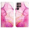 Suitable For S23Ultra Phone Leather Case New Marble S22PLUS Flip Cover Bracket Protective Case