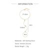 Canner   Copper Butterfly Cz Finger Bracelet Ring Chain For Women Ins Eight-Pointed Star Hand Ring Chain Bracelets