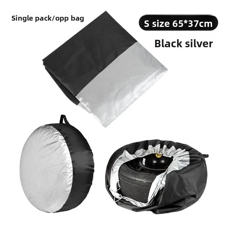 1/4PCS Foldable Design Car Spare Tire Covers Protective Set Of Waterproof Car Spare Tire Covers Inch Protect Oxford Cloth