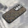 INS Leopard Print Phone Case For Samsung Galaxy S25 Edge S24 S23 S22 S21 S20 Ultra Funda Silicone Silver Cover