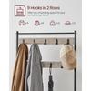 Coat Rack Hall Tree with Shoe Storage Bench Entryway Bench with Shoe Storage for Entryway Greige and Black