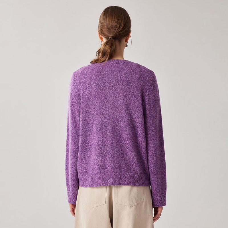 Zhaojun Women's Thickened 100% Cashmere Cardigan