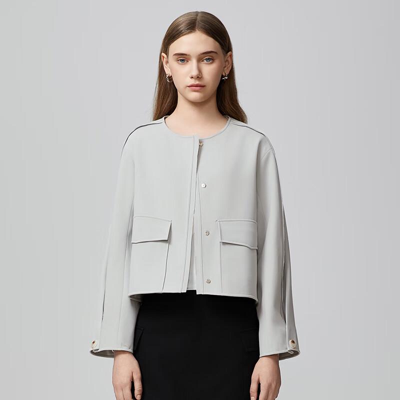 Tatux Women's Stylish Cropped Long-Sleeve Jacket