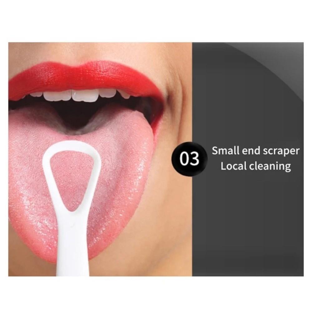 Silicone Tongue Scraper Brush Oral Cleaning Brush New Oral Cleaner Tools for Daily Use And Travel