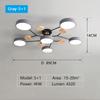 Modern LED Chandelier with 3 Different Colors Suitable for Living Room Bedroom Study Home Decoration Indoor Lighting AC90-260V
