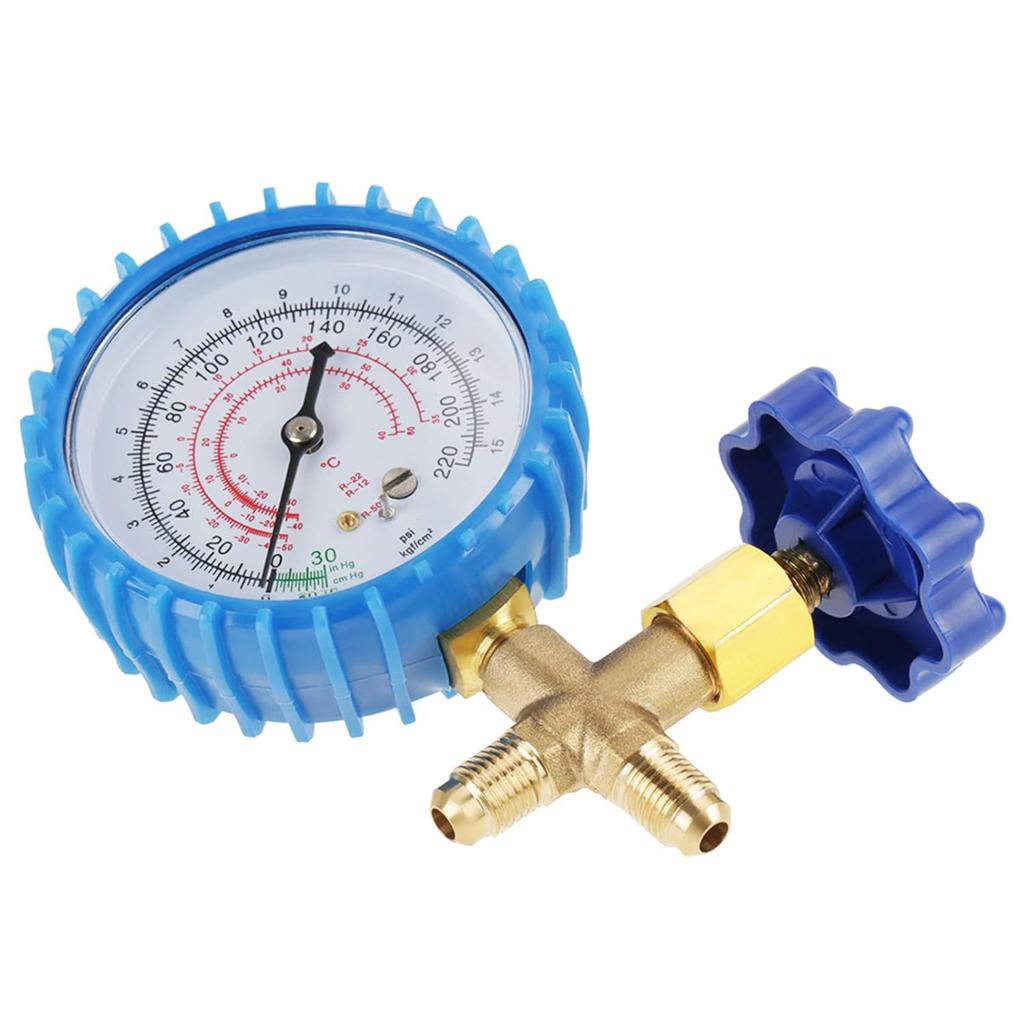 AC Refrigerant Manifold Gauge High Low Pressure Gauge Set for Air Conditioner R410A R22 R134A R404A
