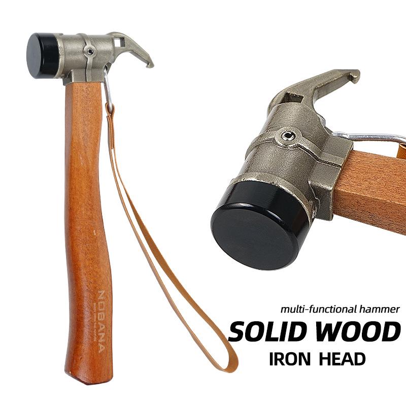 

Multi-Function Outdoor Camping Hammer: Stainless Steel & Brass Woodpecker Design for Tent Canopy Nails