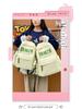 Color Block Canvas Backpack for Girls – Large Capacity School Bag