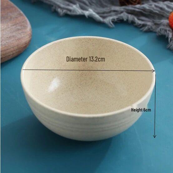 Nordic Wheat Straw Bowl - Versatile for Home, Cereal, Instant Noodles, or Office Meals. Creative Gift Idea. Large Size.