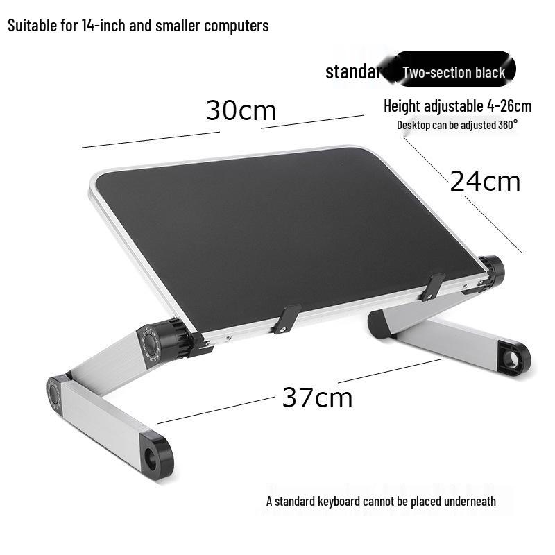 Składany stojak na laptopa z tacą chłodzącą do łóżka i biurka - Wsparcie kręgosłupa szyjnego