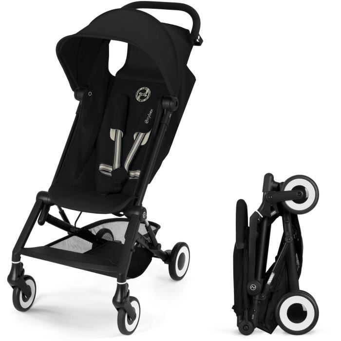 Poussette canne ultra-compacte Agis CYBEX - 5 à 22 kg (6 mois - 4 ans) - poussette légère 6,3 kg - compatible avion - Magic Black