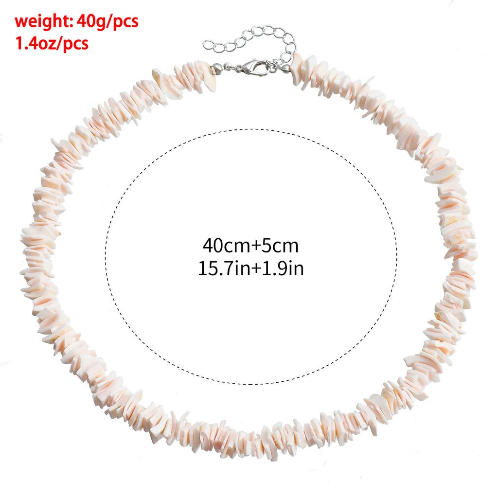 Accessories, Hawaiian Beach Irregular Shell Necklace, Versatile Colored Shell Necklace For Women