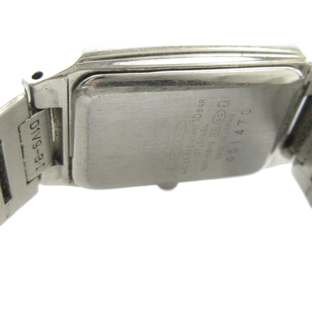 SEIKO Lukia Watch Quartz Square Roman 10P Diamond Silver Color 1N01-0BY0 GY18/ MQ Women's