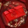 New Year Blessing Words Brocade Red Envelope Spring Festival New Year Money Bag  Chinese Wedding