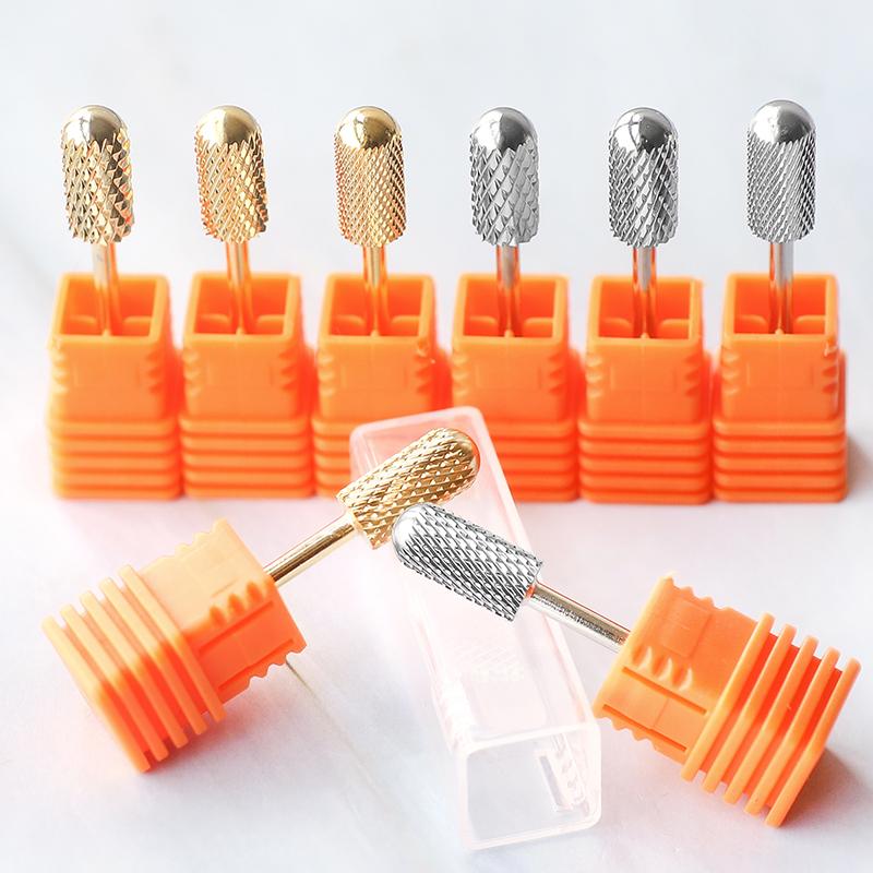 Tungsten Carbide Milling Cutter Nail Drill Bits For Electric Manicure Machine Pedicure Gold Silver Nails Files Accessories
