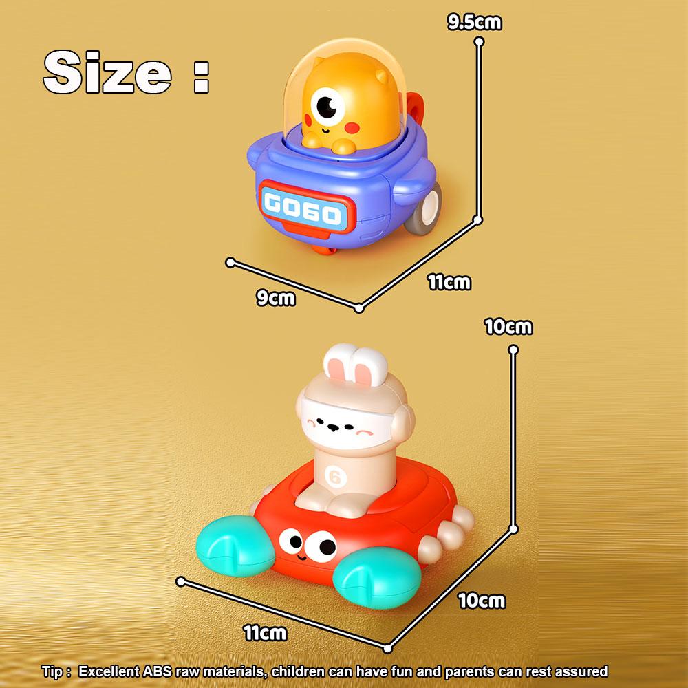Space Press Car Baby Toy Cars for Boy Gift Press and Go Cartoon Truck Educational Toys Pull Back Cars Toys Kinderen Dieren Auto