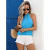 Independent Women's Summer Casual Solid Color Sexy Strappy Vest Sleeveless Top