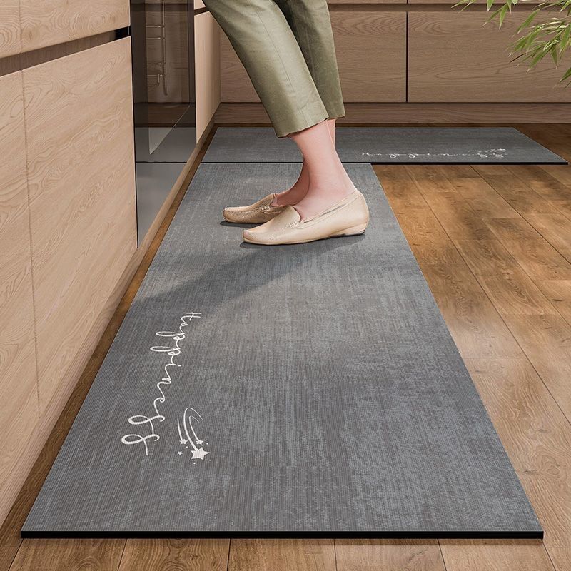 2/1PC Retro American Kitchen Soft Diatomized Mud Floor Mat Long Strip Combination Wash Waterproof And Oil Proof Foot Mat