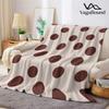 Braune Pünktchen Flanelldecke Warm Weich Halloween Weihnachten Sofa Warm Gemütlich Dekoratives Dekor Geschenk Für Alle Jahreszeiten