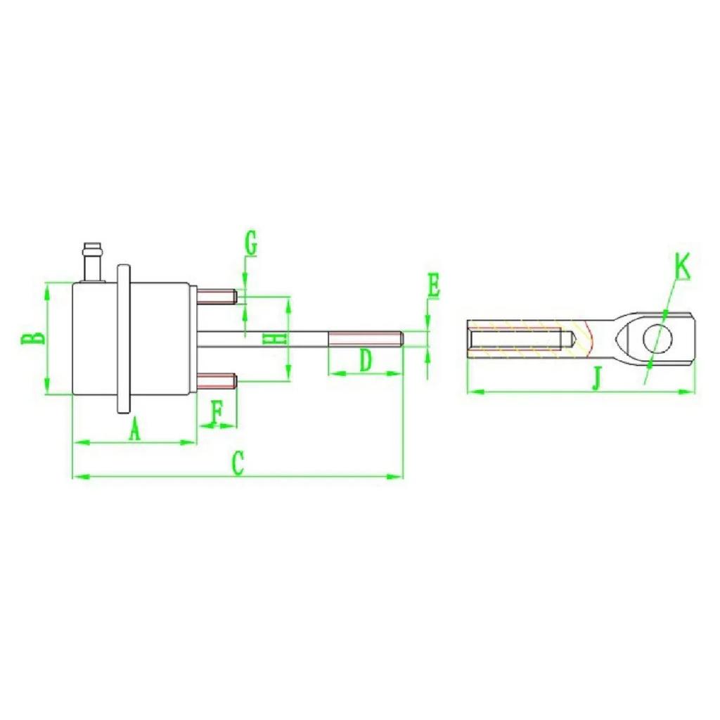1.0bar-2.0bar Pressure Range TB28-121A Turbocharger Actuator Internal Wastegate AAA Turbocharger Parts