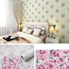 45cm*10m/1 Rolle Europäischer Stil Retro Dekorieren Hintergrundwand Hibiskus Wandbilder Tapete Wohnzimmer Kreative Hauswandaufkleber