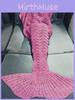 Fairy Tail Wool Mermaid Blanket With Heart Pattern For Cozy Home Decor