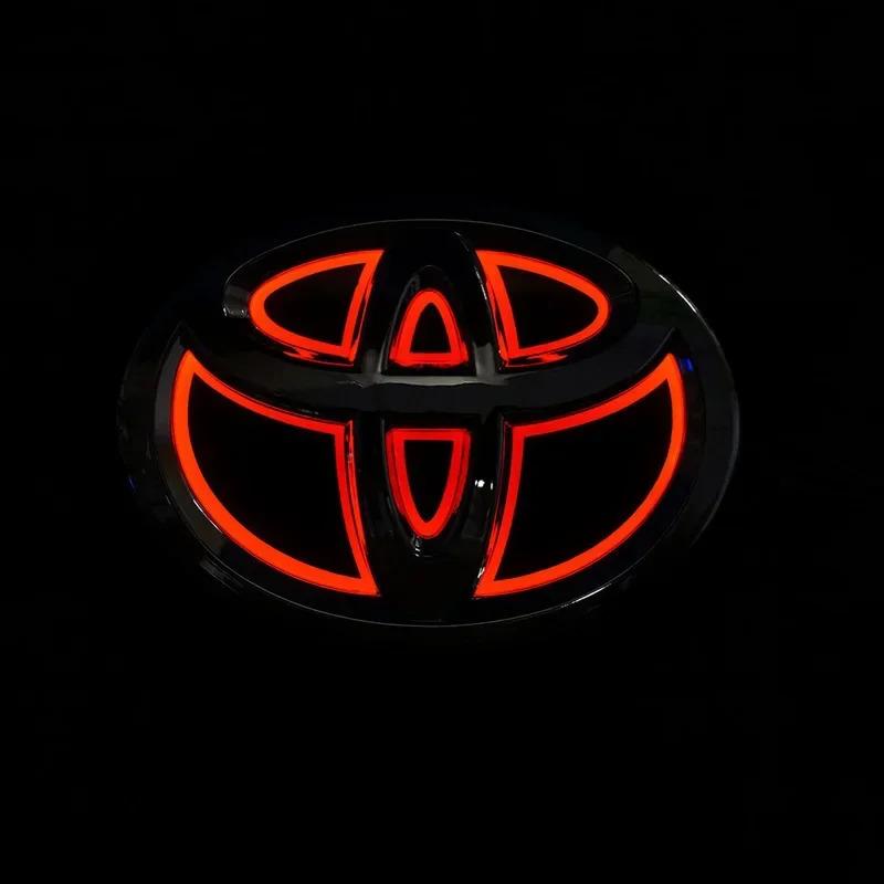 5D Car Front Grille Trunk Logo LED Light Retrofit for Toyota Corolla Reiz LANDCRUIS Camry PRADO Vios Yaris Highlander LVALON MT5