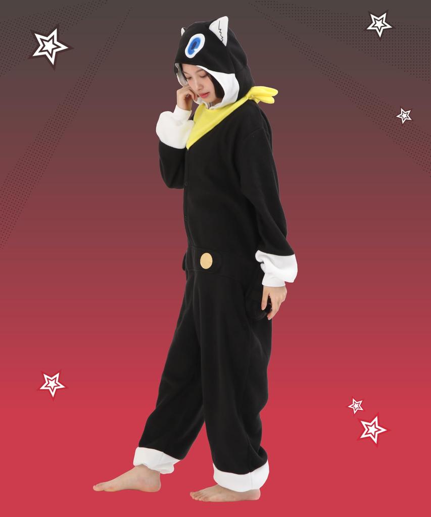 [SAZAC] Persona 5 Morgana Character Kigurumi, Adult Fleece, One Size Fits Most (szc353)