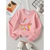 Girls' Crewneck Sweatshirt - Magical Star Drip Color Pattern Print Machine Washable, Spring And Autumn, Sportswear And Casual Wear, Soft
