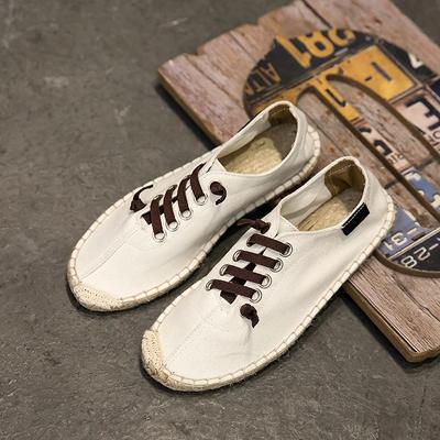 Men Hemp Fisherman Shoes 2024 Brand New Breathable Espadrilles Flats Solid Moccasins Casual Shoes Men Zapatos De Hom Uik90
