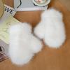 Imitation Fox Hair Gloves Plush Winter Thickened Warm Neck Mittens Plush Thickened Plush Warm