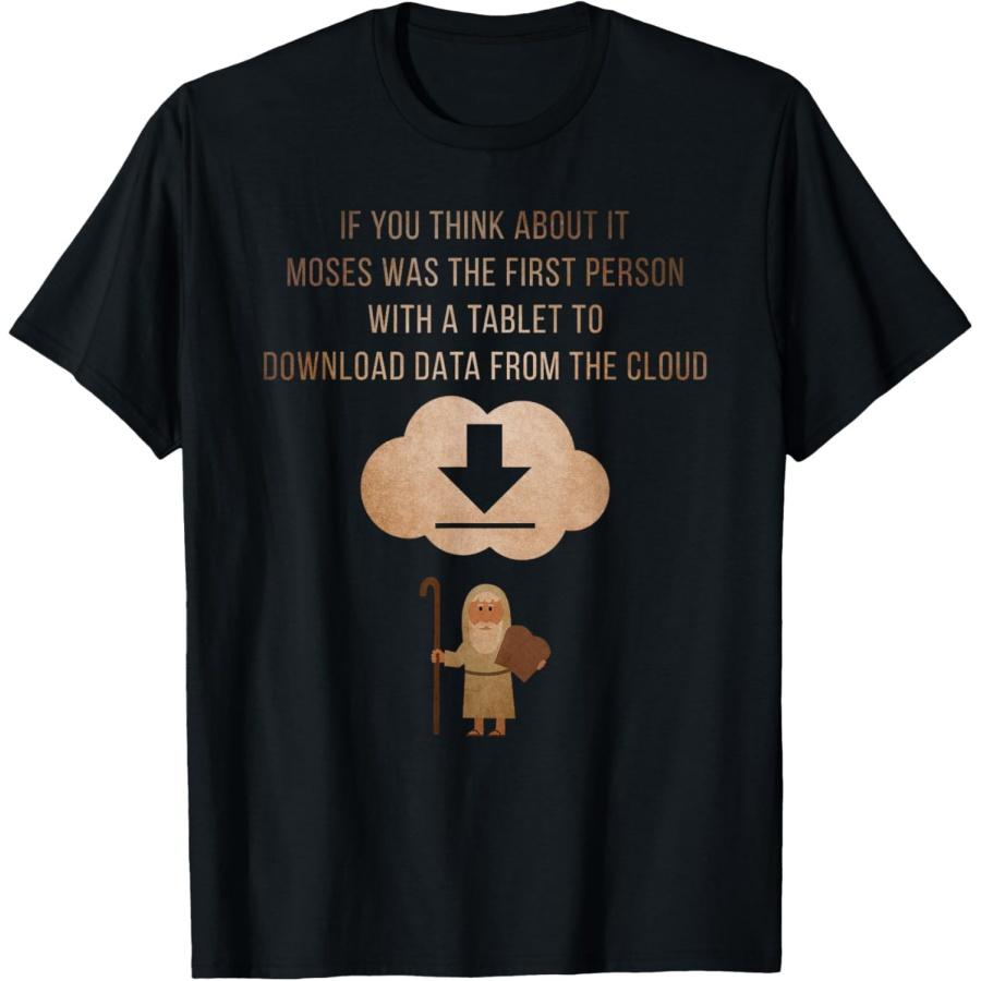 Моисей первый человек с планшетом скачать из облака Футболка(1) XXXXXL чёрный