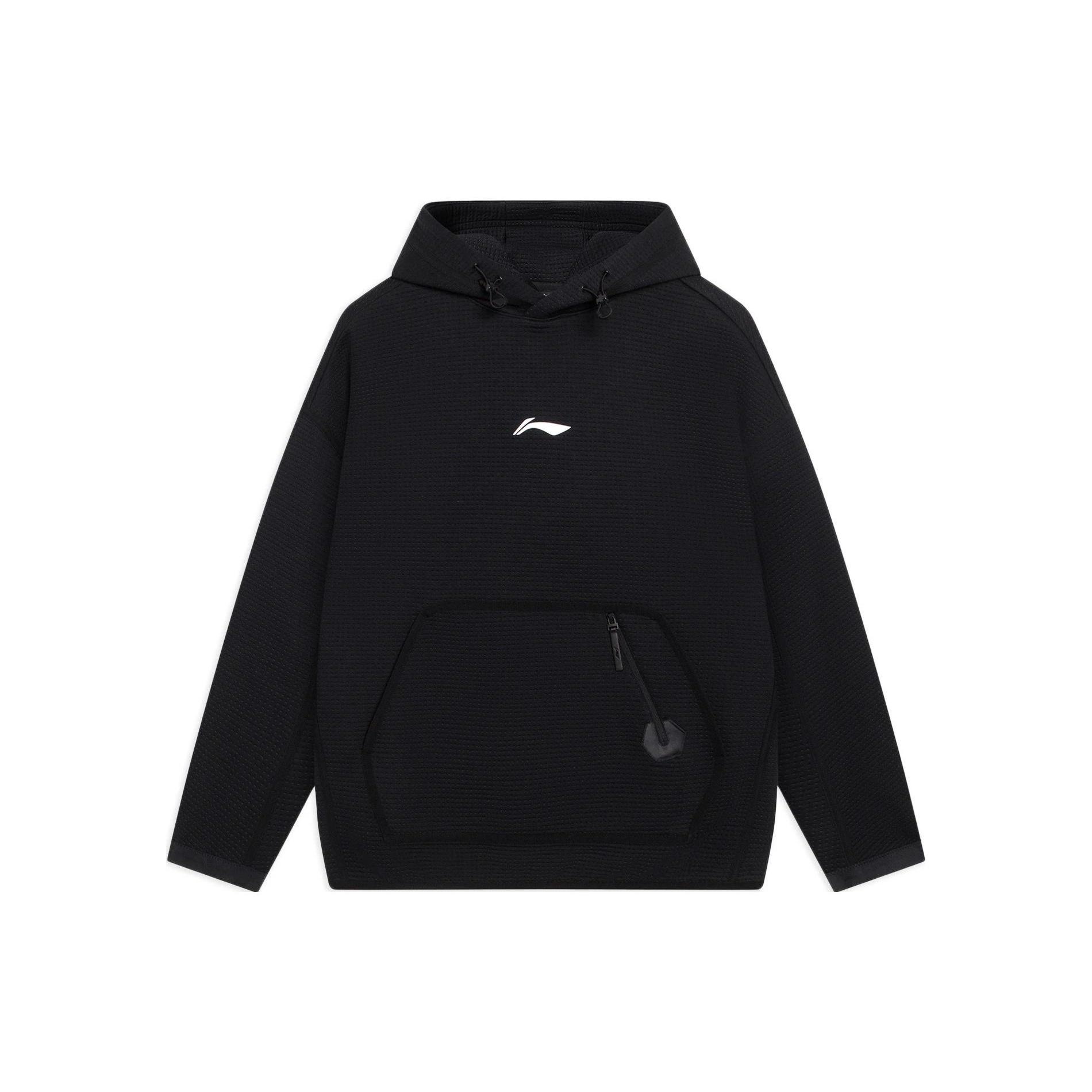 Li-Ning Graphic Hoodie Black Men s AWDSB87-2 M