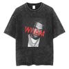 Rapper Lil Baby Wham World Tour Maglietta Lavata Vintage Uomo Donna Moda Casual Maglietta Retrò Hip Hop Magliette Oversize