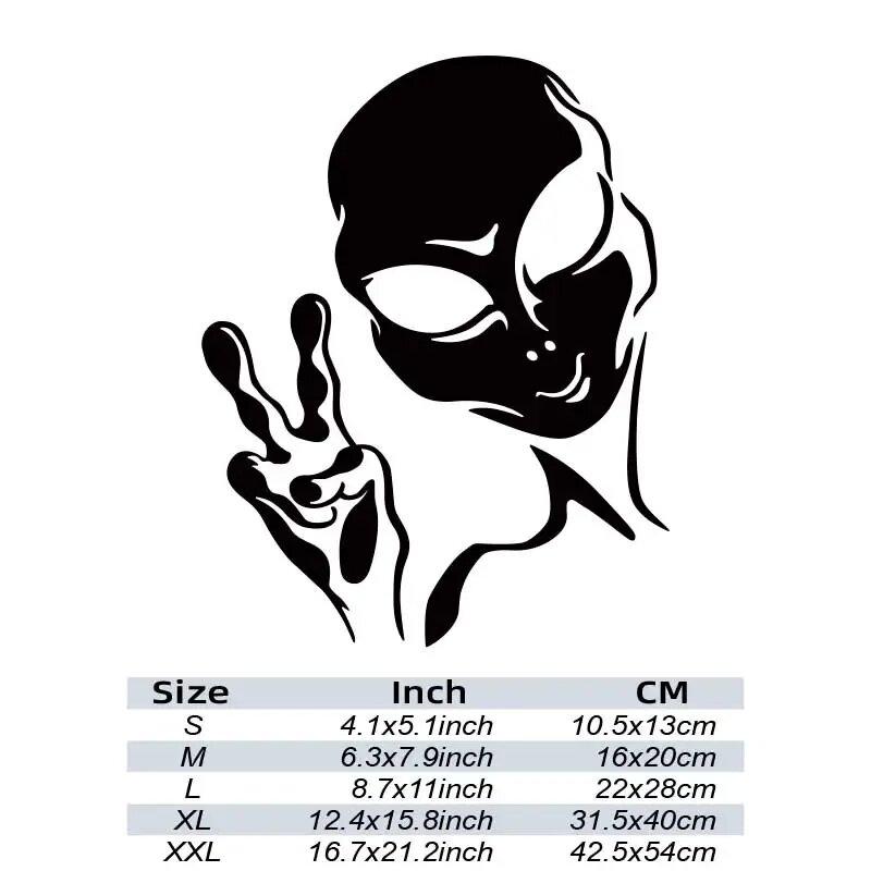 Space Alien Stickersfunnycreativehigh Quality For Cars Trucks Motorcycles Laptops!