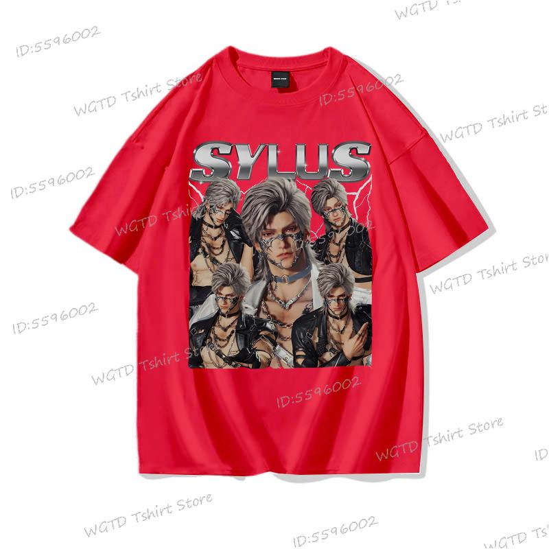 Sylus Love and Deepspace Cotton T-Shirt Vintage Streetwear Women Men Clothing Harajuku Y2k Short Sleeve Tee Loose Soft Tee Shirt