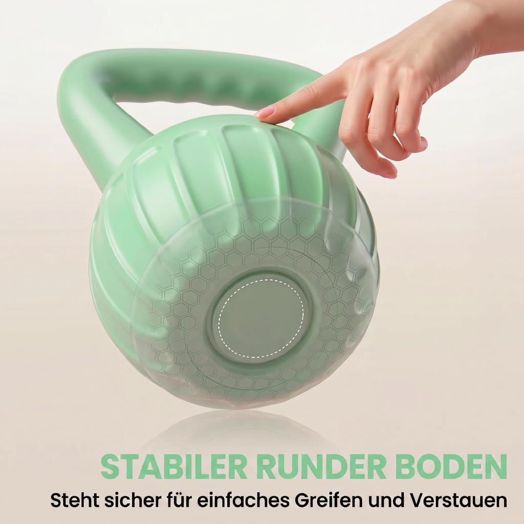 Kettlebell Kugelhantel 6 Kg Weight Dumbbell Filled With Sand For Beginners Home Strength Training 21 X 21 X 27 Cm Green