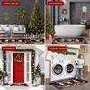 1/2Pcs Christmas Holiday Kitchen Floor Mat Home Decor Bedroom Balcony Long Carpet Festive Atmosphere Welcome Door Mat