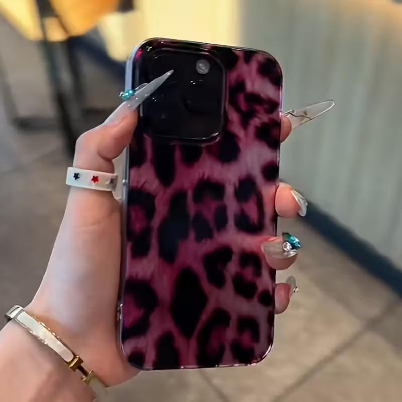 Luxury Leopard Print Shell Texture Phone Case For iPhone 17 Pro Max 16 15 14 Plus 13 12 Pro Max 16e 17Air 13Pro 7 8 Plus Cover