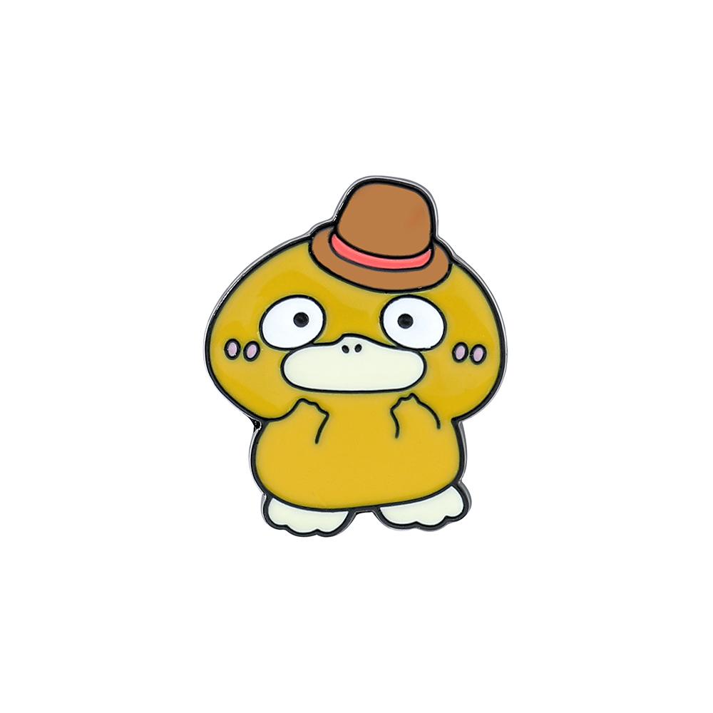 Anime Brooch Cartoon Figure Kawaii Pikachu Psyduck Bulbasaur Metal Badge Enamel Pin Jacket Jeans Lapel Pin Accessories