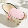 1ks Luxusní Krásná Kreativní Nádobka na Mýdlo do Vany Držák Domácí Koupelnová Pultová Odkapávací Nádobka na Mýdlo