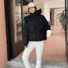 New women's winter high-quality super thick short down cotton clothes small loose hooded bread clothes jacket