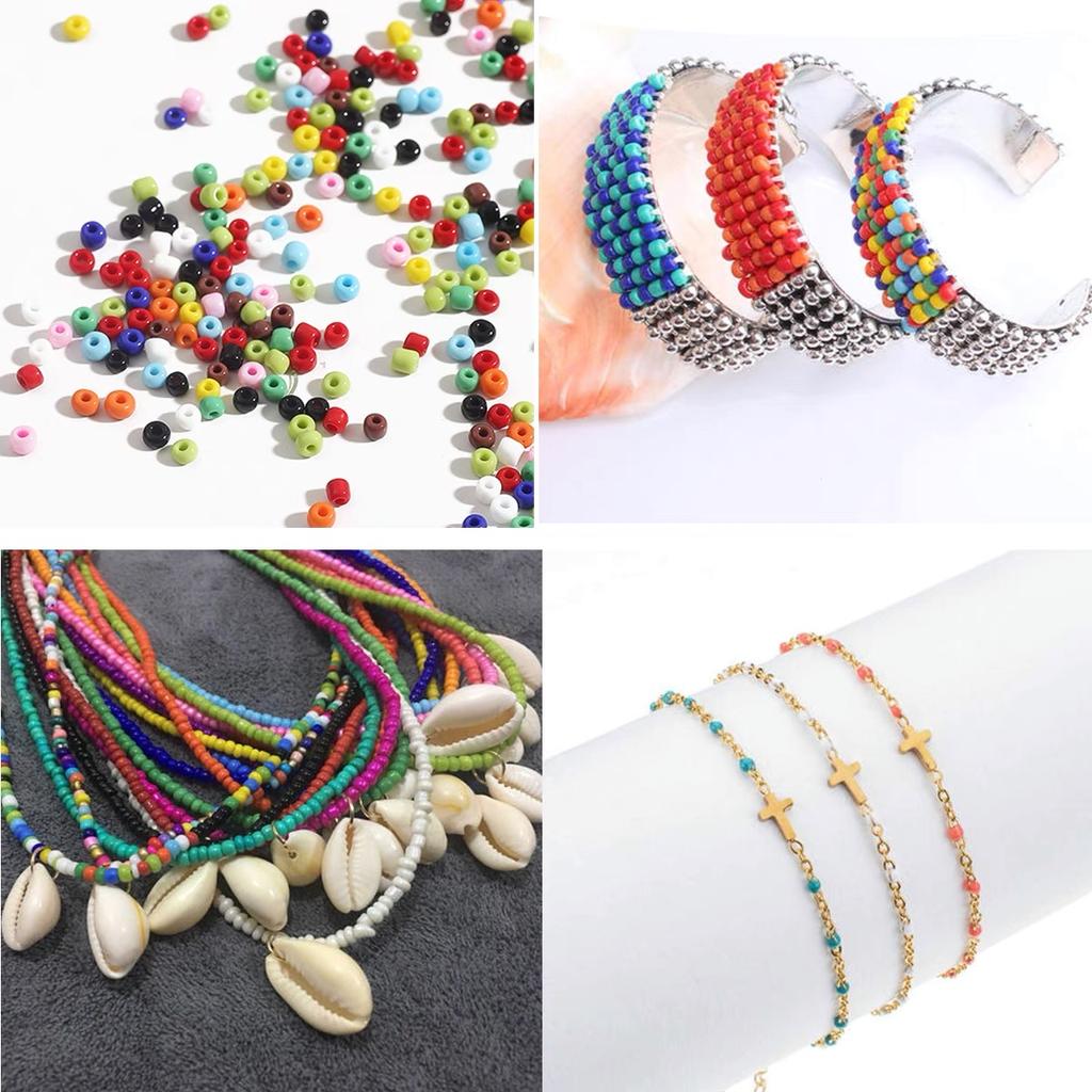 New 15g/lot 4mm Effect of The Cream Charm Czech Glass Seed Beads for Jewelry Making DIY Bracelet Necklace Accessories