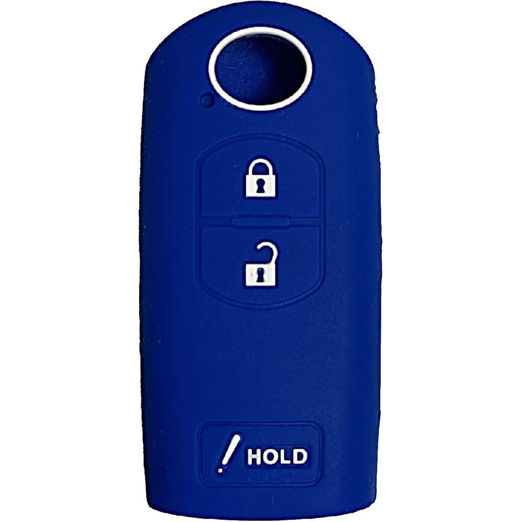 Key Fob Cover for CX5 CX7: 3 Buttons Silicone Remote Case Protector Fit for Mazda 3 Mazda CX3 CX9 CX5 CX7 2010 to  WAZSKE13D01 662FSKE13D01 KDY3675DY