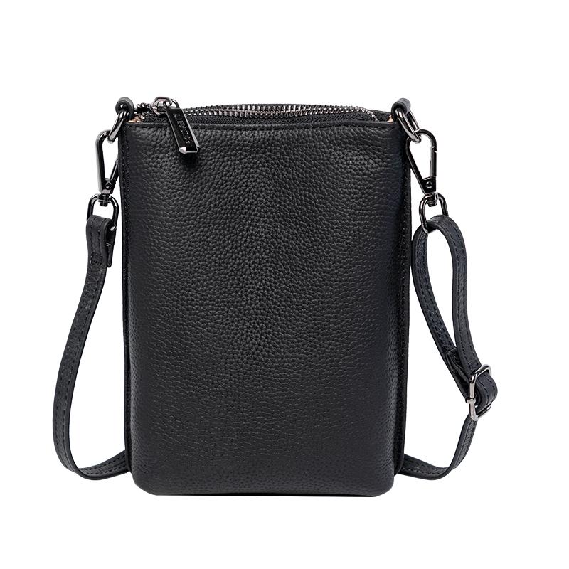 ESUNARTY Women's Genuine Leather Mini Crossbody Phone Bag