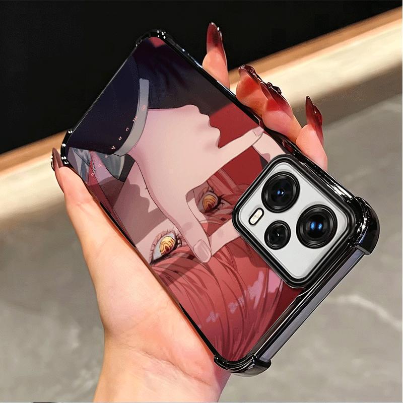 Anime Charakter Makima CSM Vergoldetes Handyhülle Für Xiaomi Poco X5 X6 X7 X8 Pro Max F8 Ultra F7 M8 M7 M5S Redmi 15C 15 14C 13C 13