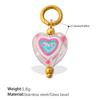 European & American Heart Pendant Necklace & Bracelet Set, Stainless Steel 18K Colorfast Jewelry for Women