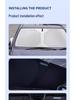 Front Windshield Sunshade: Heat Insulation and Sun Protection for Small Cars