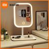 Einzigartiger Designer-Schminkspiegel Drei Farben LED-Licht Make-up-Spiegel Touch-Steuerung Schreibtischspiegel Schlafzimmer Ankleidespiegel